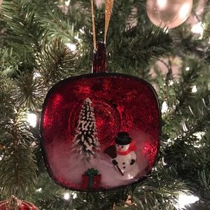 Handmade Christmas tree teacup ornament